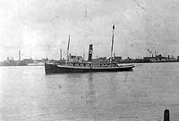Photo # NH 102342:  Tug Underwriter prior to World War I, probably off New Orleans, Louisiana