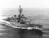 Photo # NH 102749:  USS Stormes underway during the 1950s.