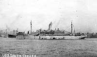 Photo # NH 102943:  USS Santa Teresa in a U.S. East Coast port, 1919