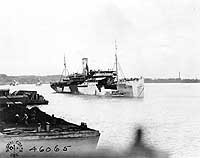 Photo # NH 103142:  USS Sixaola in a harbor, circa late 1918