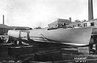 Photo #  NH 103474:  Motor boat Dreadnought at the Boston Navy Yard, 14 May 1917