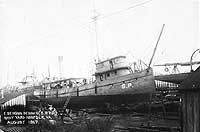 Photo # NH 103538:  USS E. Benson Dennis hauled out of the water, August 1918
