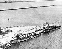 Photo # NH 103739:  USS Burrows and USS Jenkins in port, circa 1919