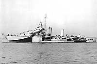 Photo # NH 103761:  USS off the New York Navy Yard, 8 October 1944