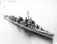 Photo # NH 104659:  USS Bell underway off the Charleston Navy Yard, S.C., 11 June 1943