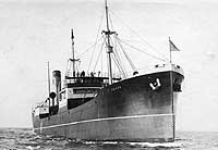 Photo #  NH 105496:  S.S. Frieda underway, circa 1913-1917.  She was USS Frieda in 1918-1919