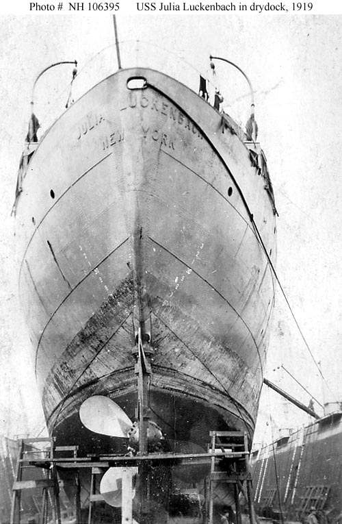 Civilian Ships Ss Julia Luckenbach Freighter 1917