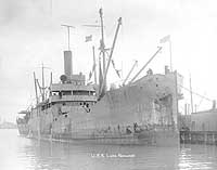 Photo #  NH 107021-A:  USS Lake Fernwood in port, 1918-1919.