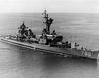 Photo # NH 107172:  USS Hollister underway off Oahu, Hawaii 2 October 1969. Photographed by PH2 Stanley C. Wyckoff