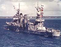 Photo # 80-G-K-563:  USS Quincy at Noumea, New Caledonia, 3 August 1942