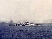 Photo # 80-G-K-1896 (cropped):  USS California painted in Camouflage Measure 32, Design 16D, July 1944.