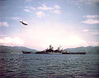 Photo # 80-G-K-4576:  USS Iowa painted in Camouflage Measure 32 Design 22D, circa August 1944.