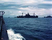 Photo # 80-G-K-6446:  USS Teton in Subic Bay, Philippines, 27 July 1946