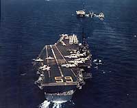 Photo # 80-G-K-22688:  USS Forrestal in the Mediterranean Sea, 29 April 1957