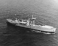 Photo # KN-12831:  USS Granville S. Hall off Oahu, Hawaii, 8 November 1965