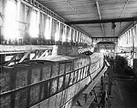 Photo # 19-N-14-29-2:  USS Gwin under construction at Bristol, R.I., 1897
