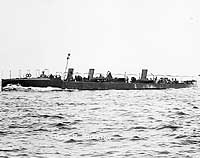 Photo # 19-N-11295:  USS Stockton underway during the early 1900s