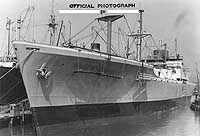 Photo #  19-N-24236:  SS Robin Kettering at Hoboken, New Jersey, undergoing conversion for Navy use, 6 June 1941