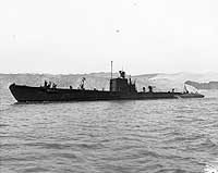 Photo # 19-N-35997:  USS Porpoise off the Mare Island Navy Yard, California, 13 October 1942