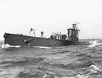 Photo # 19-N-41382:  USS S-44 underway off the Panama Canal Zone, circa February 1943