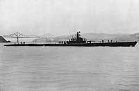 Photo # 19-N-70244:  USS Skipjack off the Mare Island Navy Yard, 19 July 1944