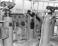 Photo # SC 286586: Pilot house interior of Japanese destroyer Yukikaze, 26 May 1947.  Photographed by Kaye Calmus