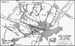 Sketch 11.--The Capture of Caen, 8-9 July 1944