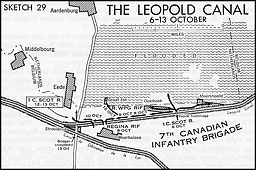 Sketch 29.--The Leopold Canal, 6-13 October