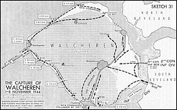 Sketch 31.--The Capture of Walcheren, 1-8 November 1944