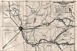 Map: The Advance--Kassala to Keren, 19 Jan to 2 Feb 1941