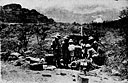 A 25-pounder gun in action near Amba Alagi