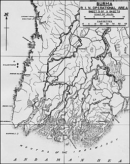 Map: Burma--RIN Operational Area (3/3)