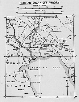 Map: Persian Gulf--Off Abadan