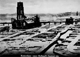 Rotterdam after the German bombing