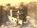 Sappers are here seen constructing one of the many culverts they had to build