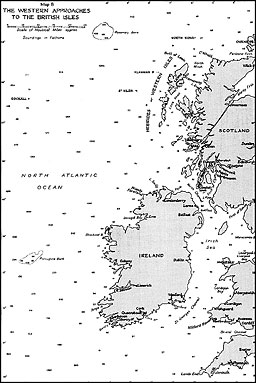 Map 8. The Western Approaches to the British Isles