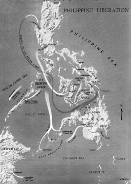 Map: Philippine Liberation