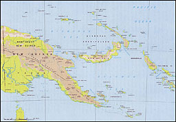Plate No. 22, Relief Map of Eastern Papua