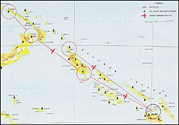 Plate No. 25, Coast Watcher Stations (AIB) along the Japanese Bomber Routes