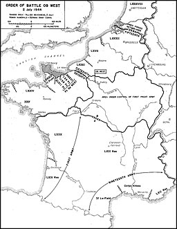 Map 2. Order of Battle OB West, 2 July 1944