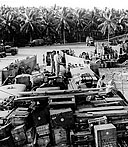 LCT(5) BEACHED FOR LOADING PURPOSES in the Russell Islands