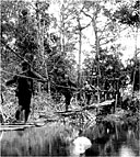 CROSSING A JAPANESE FOOTBRIDGE, 22 January 1943