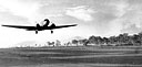 C-47 TRANSPORT TAKING OFF FROM BUNA, New Guinea