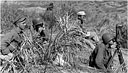 ARTILLERYMEN AT AN OBSERVATION POST east of Damortis
