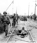 U.S. TROOPS MOVING INTO MANILA, 12 February
