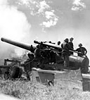 240-MM. HOWITZER M1 firing on Intramuros