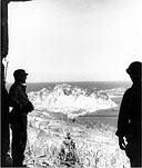 SOLDIERS LOOKING AT MALINTA HILL, Corregidor