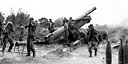 8-INCH HOWITZER M1 firing on enemy positions in Ipo Dam area