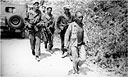 CAPTURED JAPANESE SOLDIER being brought in on northern Cebu