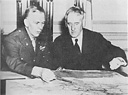 Chief of Staff George C. Marshall and Secretary of War Henry L.  Stimson.